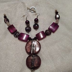 Handmade beaded jewelry set